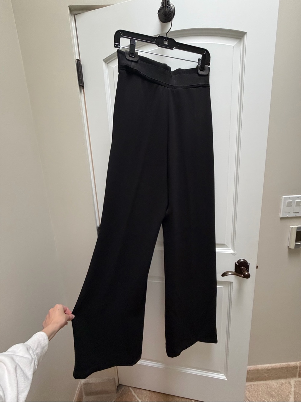 Max Mara Pianoforte Black Wide Leg Trousers IT 38 US 4